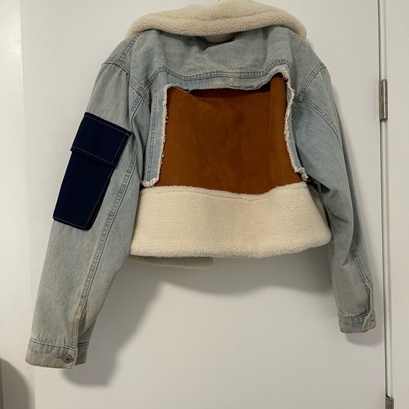 She’s Gone The essence of fashion empire Sherpa jean street style jacket - Picture 3 of 5